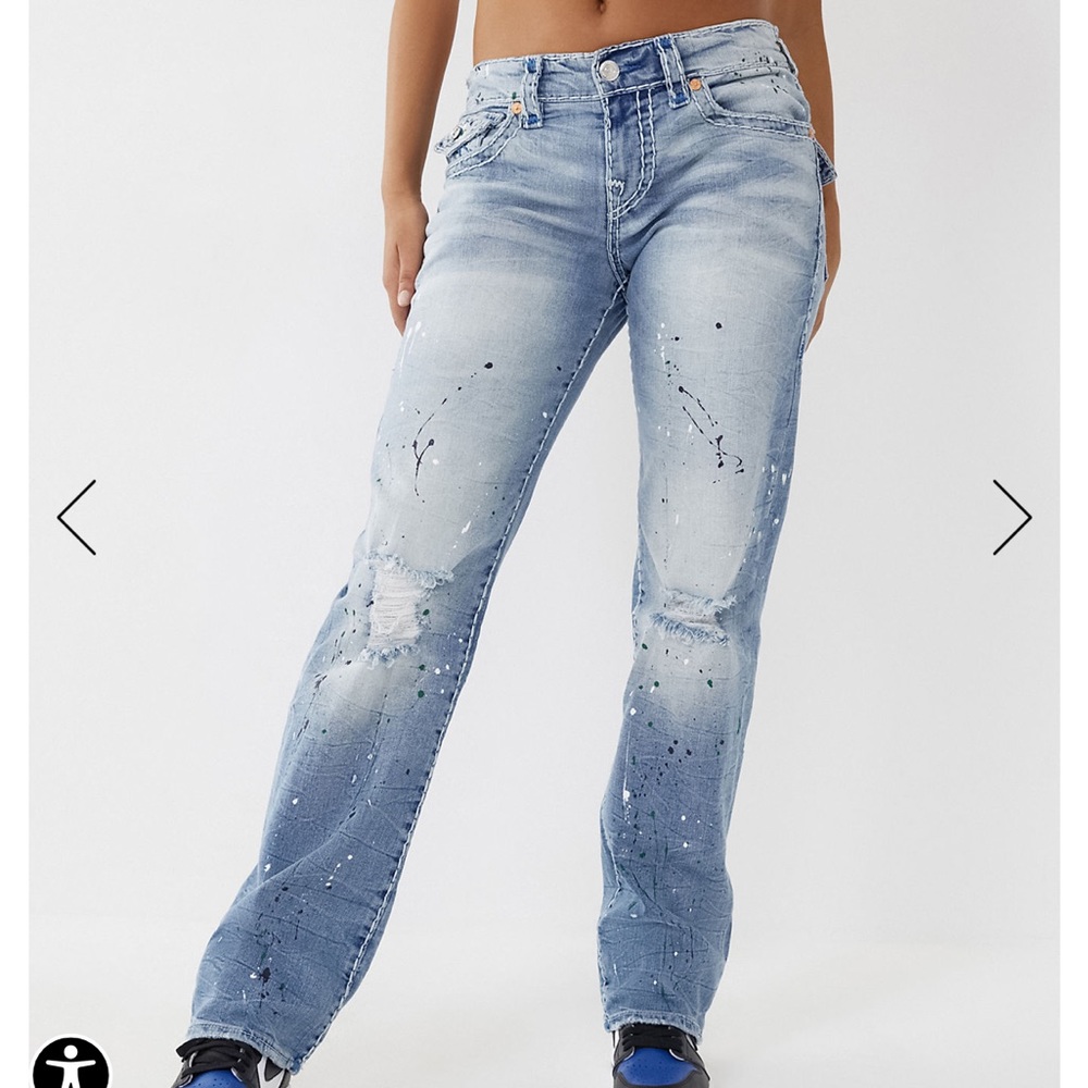 True religion Ricki Super T stitched Relaxed Jean